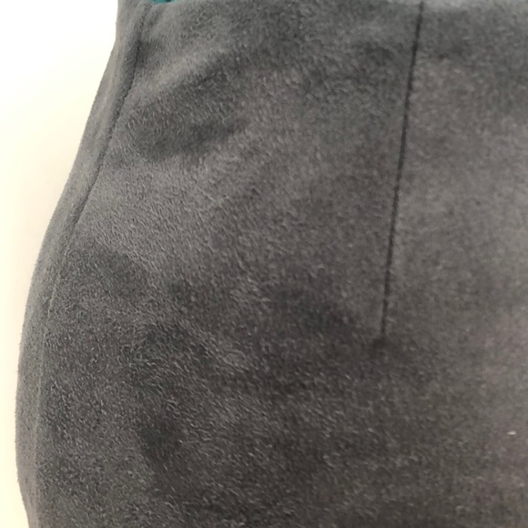 Talula Suede Mini Skirt, slate grey, size 2 - Picture 5 of 8